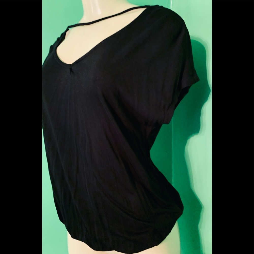 Loft Stylish Solid Black Top - image 2
